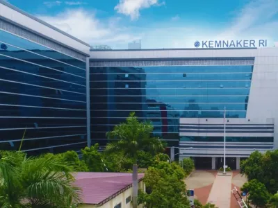 Kantor Kementerian Ketenagakerjaan (Kemenaker) RI. 
