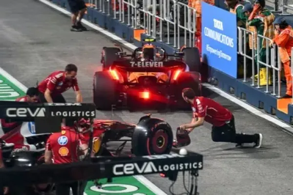 Kecelakaan di FP2 GP Singapura, Leclerc salah komunikasi tim (2)