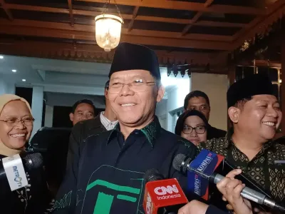 Ketua Umum Partai Persatuan pembangunan (PPP) 2025-2030, Muhammad Mardiono saat ditemui di kawasan Jakarta Selatan, Kamis (2/10/2025).