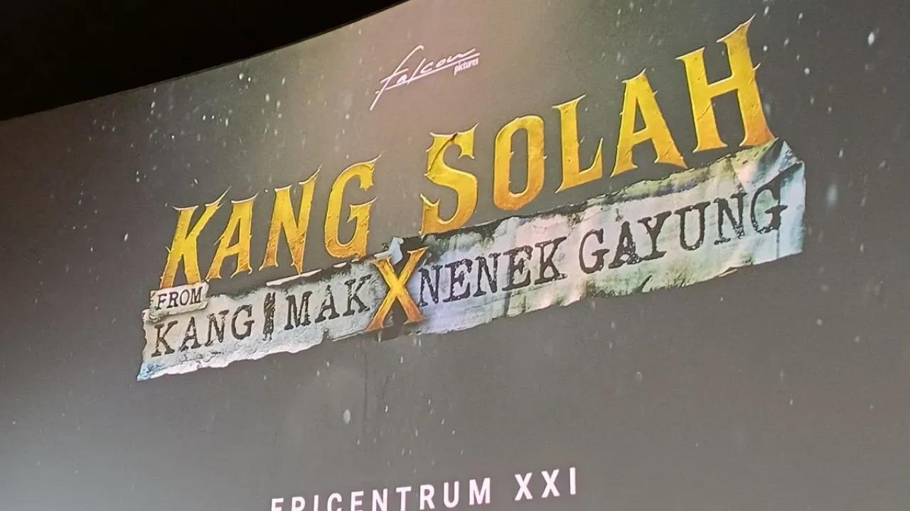 Konferensi pers film Kang Solah from Kang Mak X Nenek Gayung di Epicentrum XXI, Jakarta Selatan, Minggu (23/8/2025).