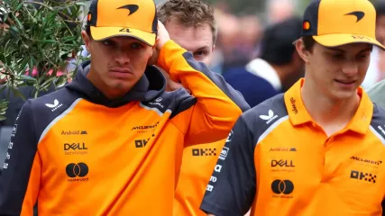 Lando Norris trails Oscar Piastri by 22 points with six races left (Getty Images)