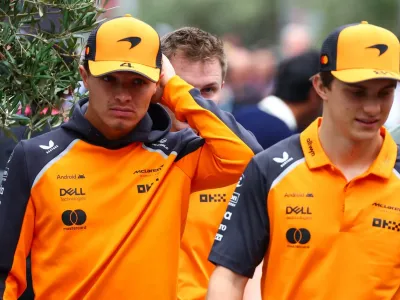 Lando Norris trails Oscar Piastri by 22 points with six races left (Getty Images)