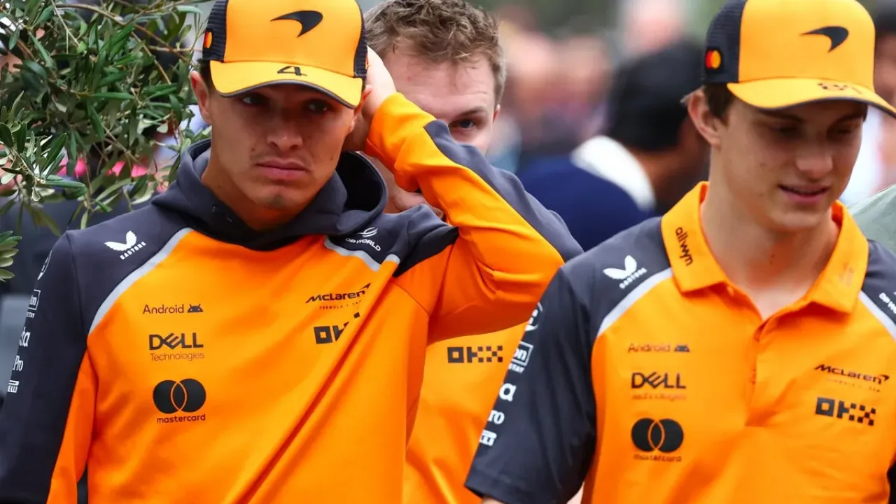 Lando Norris trails Oscar Piastri by 22 points with six races left (Getty Images)