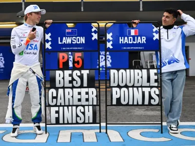 Lawson (left) finished a career-best fifth last time out in Baku (Getty)