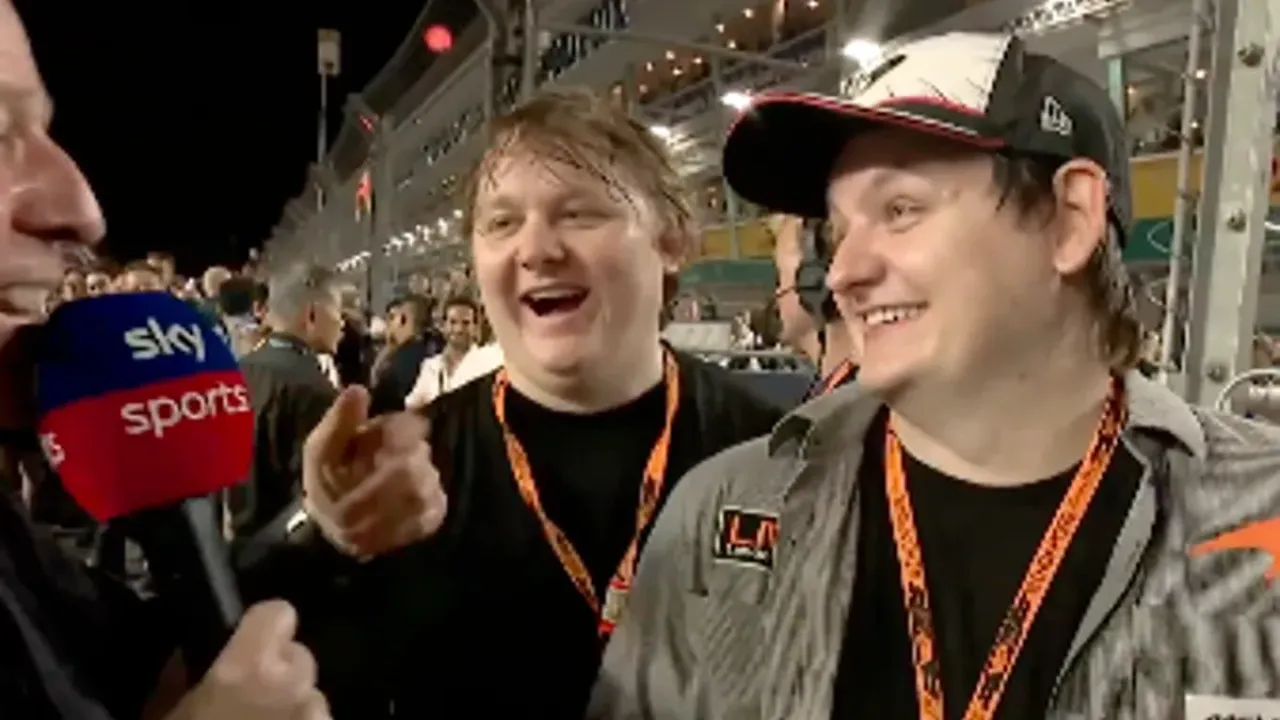 Martin Brundle mistook Lewis Capaldi for his brother on the F1 grid in Singapore (Sky Sports F1 )