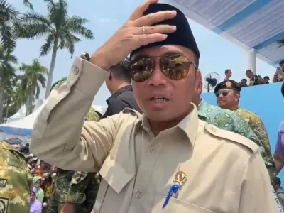 Mensesneg Prasetyo Hadi saat ditemui di Monas, Jakarta Pusat, Minggu (5/10/2025). 