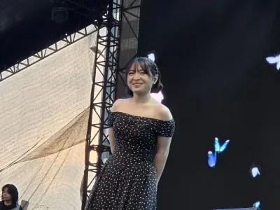 Penampilan Bernadya di Synchronize Fest 2025, Minggu (5/10/2025)
