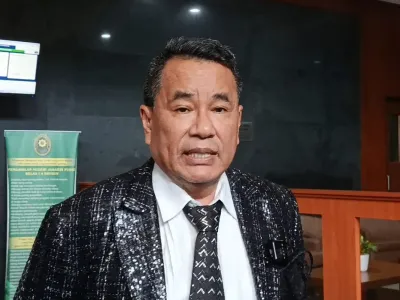 Pengacara Hotman Paris saat ditemui di Pengadilan Negeri Jakarta Pusat, Selasa (23/9/2025).