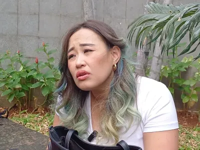 Penyanyi Pinkan Mambo saat ditemui di daerah Tendean, Jakarta Selatan, Senin (7/8/2023).
