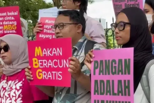 Presiden Prabowo Sebut Keracunan MBG Hanya 0,0017 Persen, Masa Aksi: Kita Bicara Nyawa