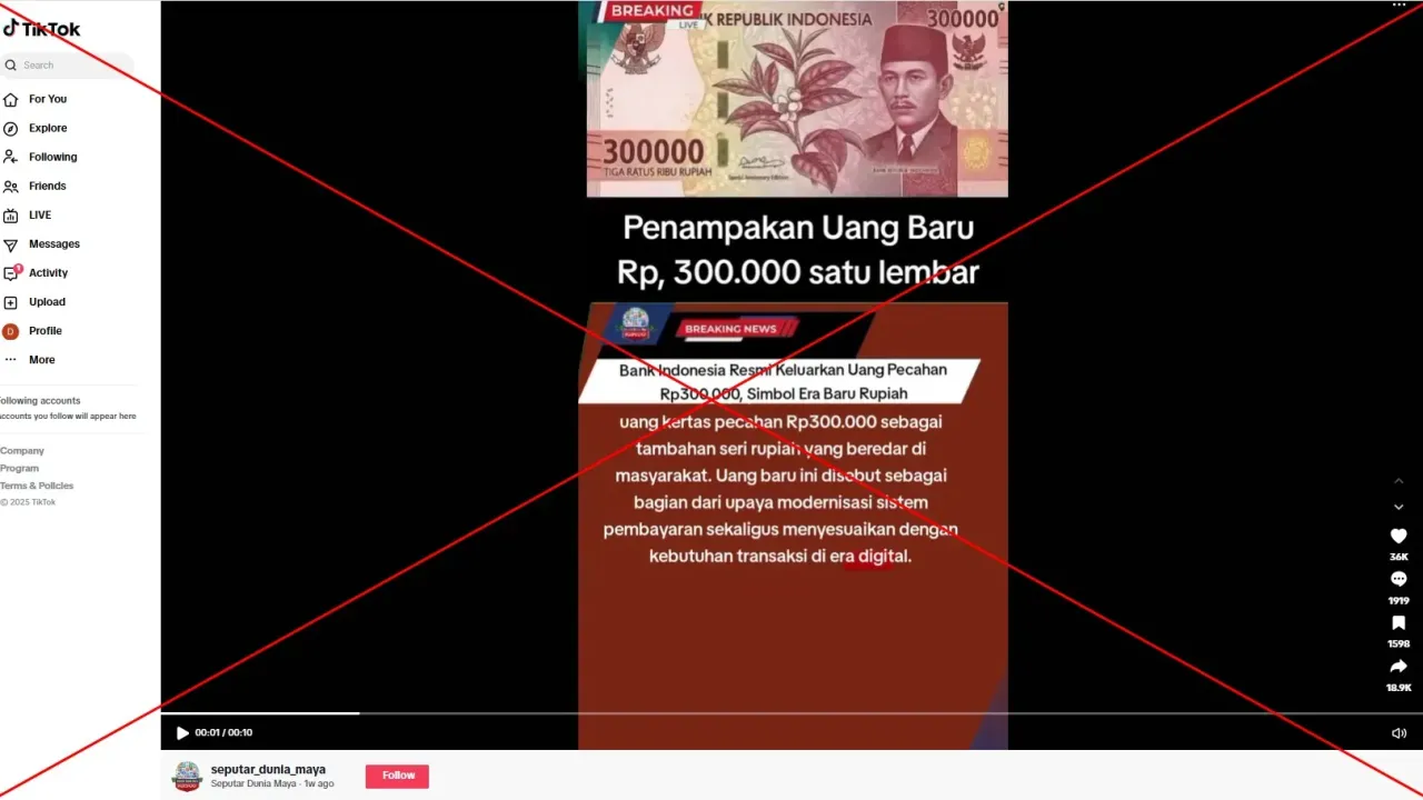 <span>Screenshot of the false post taken on September 24, 2025 with a red X added by AFP</span>