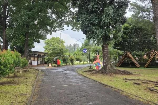 Suasana Studio Alam TVRI yang terlihat lengang
