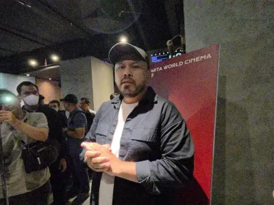 Sutradara Joko Anwar saat dijumpai di Pacific Place, Jumat (29/8/2025)
