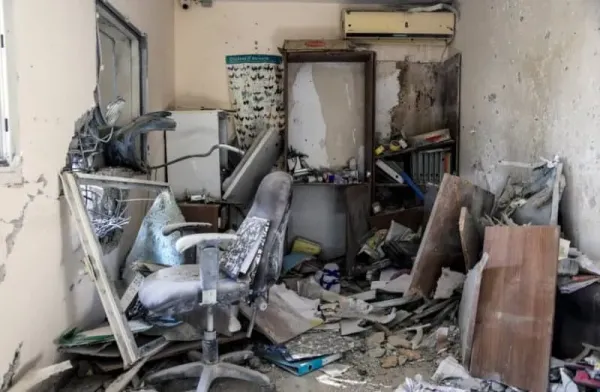 The damaged Kibbutz Nir Am hatchery office, destroyed during the October 7 massacre, pictured on December 30, 2023. (credit: REUTERS/AMIR COHEN)