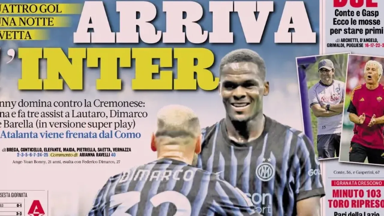 Today&#x002019;s Papers &#x002013; Inter arrive, Arsenal watch Yildiz