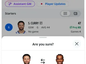 When you bench a player, any points they scored before being benched won’t count toward your weekly total.