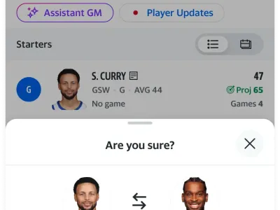 When you bench a player, any points they scored before being benched won’t count toward your weekly total.