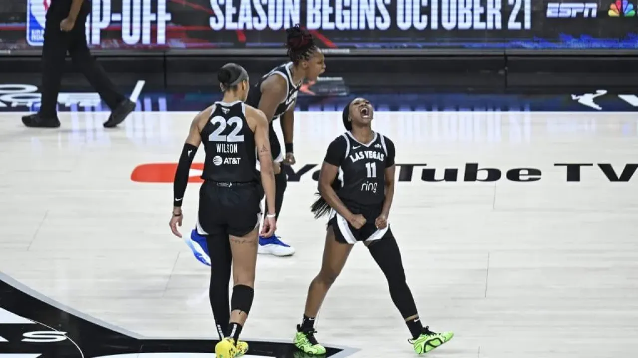 WNBA Finals: Las Vegas Aces take Game 1 with comeback victory against Phoenix Mercury